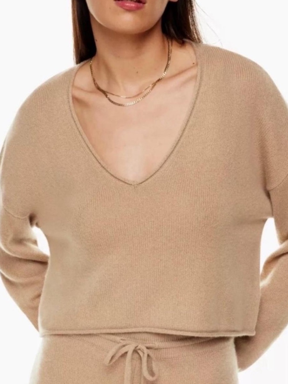 The Group by Babaton LUXE CASHMERE V-NECK SWEATER - Picture 5 of 10